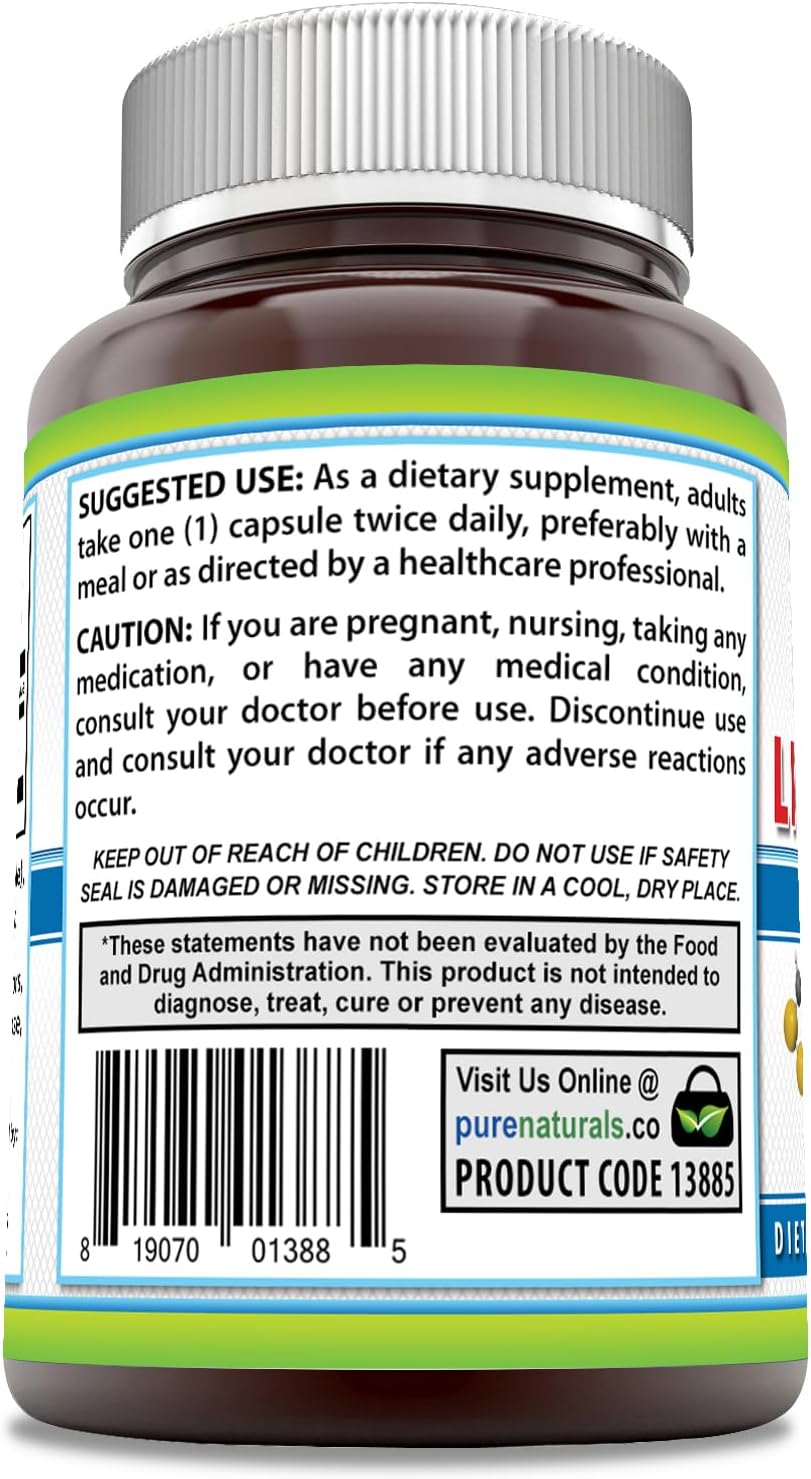 High Strength Alpha Lipoic Acid 600mg Capsules | 120 Count | Non-GMO & Gluten-Free | Made in USA from Pure Naturals