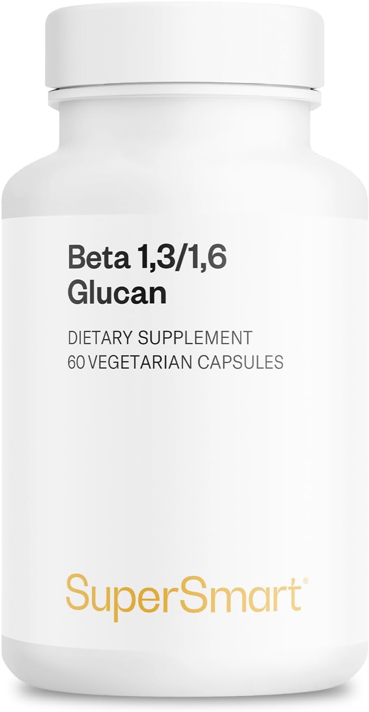 High Strength Beta Glucan Supplement with 250mg per Day - Beta 1.3/1.6 Glucans - Non-GMO & Gluten Free - 60 Vegetarian Capsules