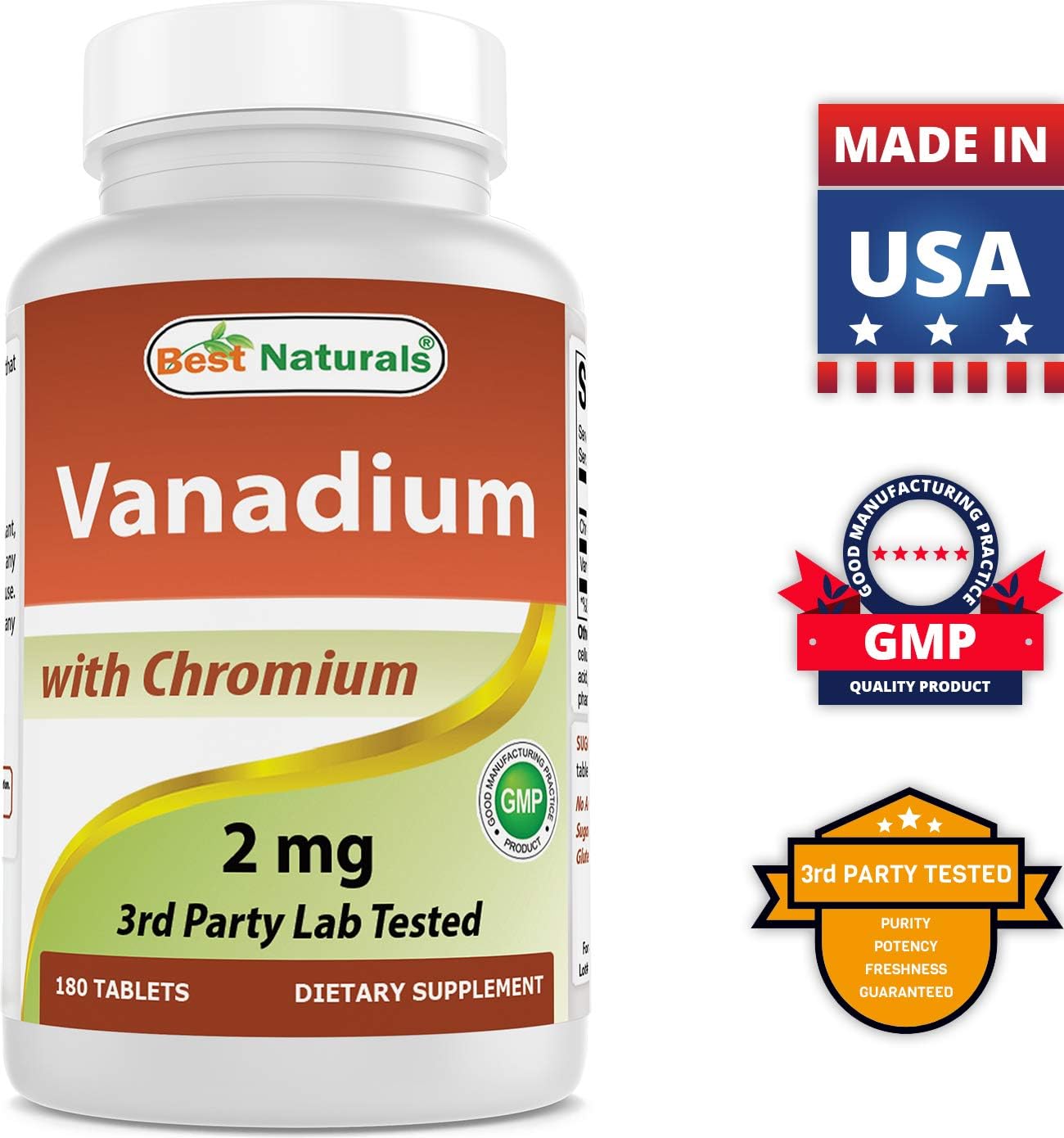 High Strength Bilberry Extract 1000mg with Vanadium 2mg and Chromium - Top Natural Formula