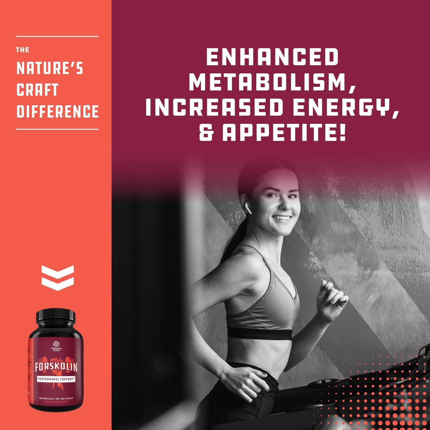 High Strength Creatine and Forskolin Bundle for Optimal Muscle Building - 100% Natural Supplements for Men and Women - Potent Coleus Forskohlii Extract - Pre Workout Formula