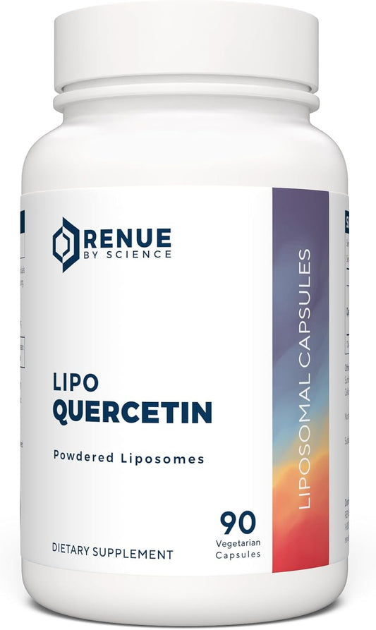 High Strength Liposomal Quercetin Supplements - 150mg per Serving - Non-GMO - Made in USA - Third-Party Tested