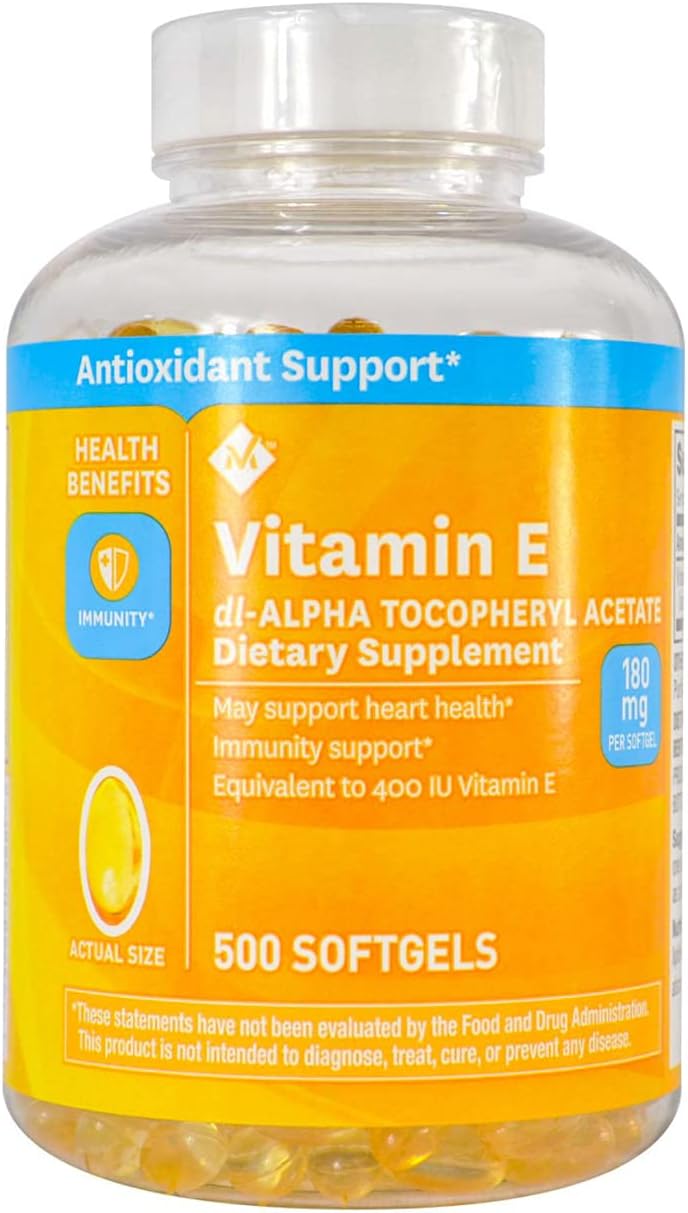 High Strength Members Mark Vitamin E Capsules - 180mg, 500 Count