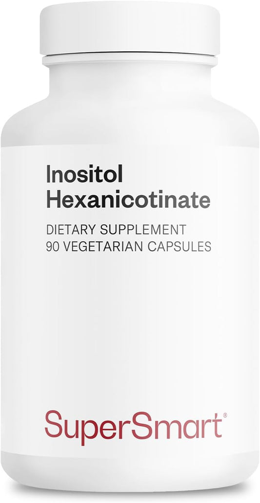 High Strength Niacin Flush Free Supplement - 1500mg Inositol Hexanicotinate | Non-GMO & Gluten Free - 90 Vegetarian Capsules