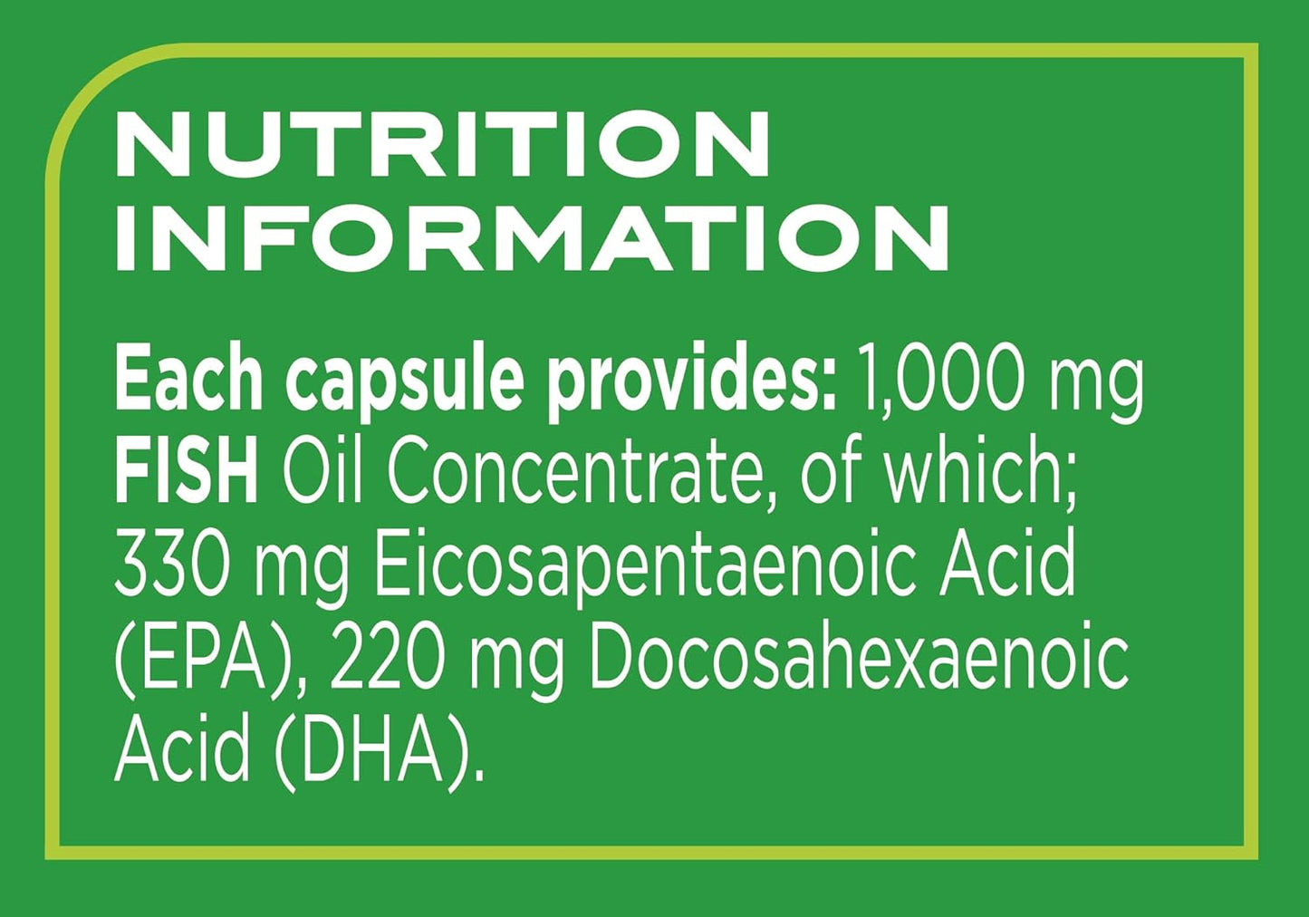 High Strength Omega 3 Fish Oil Capsules - 90 Softgels x 1000mg