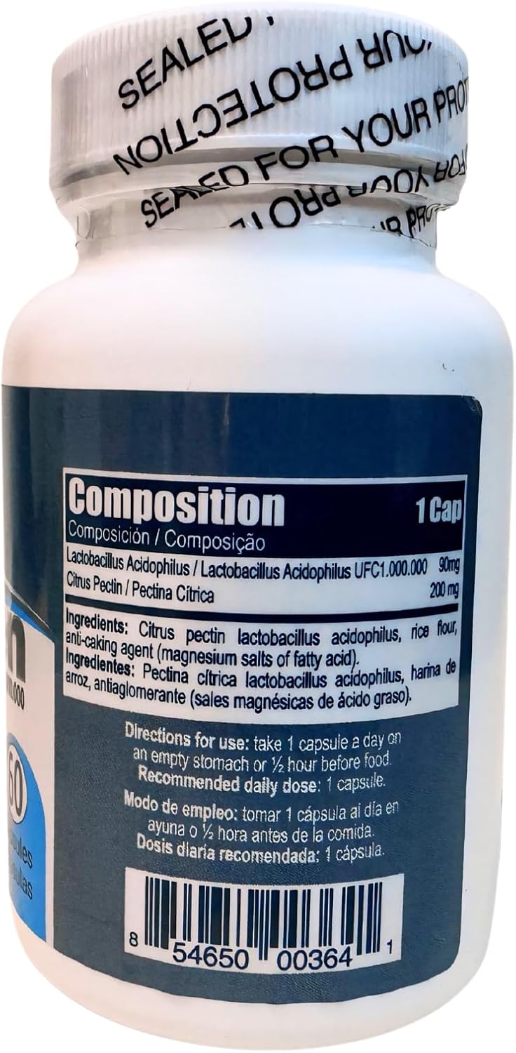 High Strength Probiocen® Gut Guardian with 1 Billion CFU of Lactobacillus Acidophilus - 60 Capsules