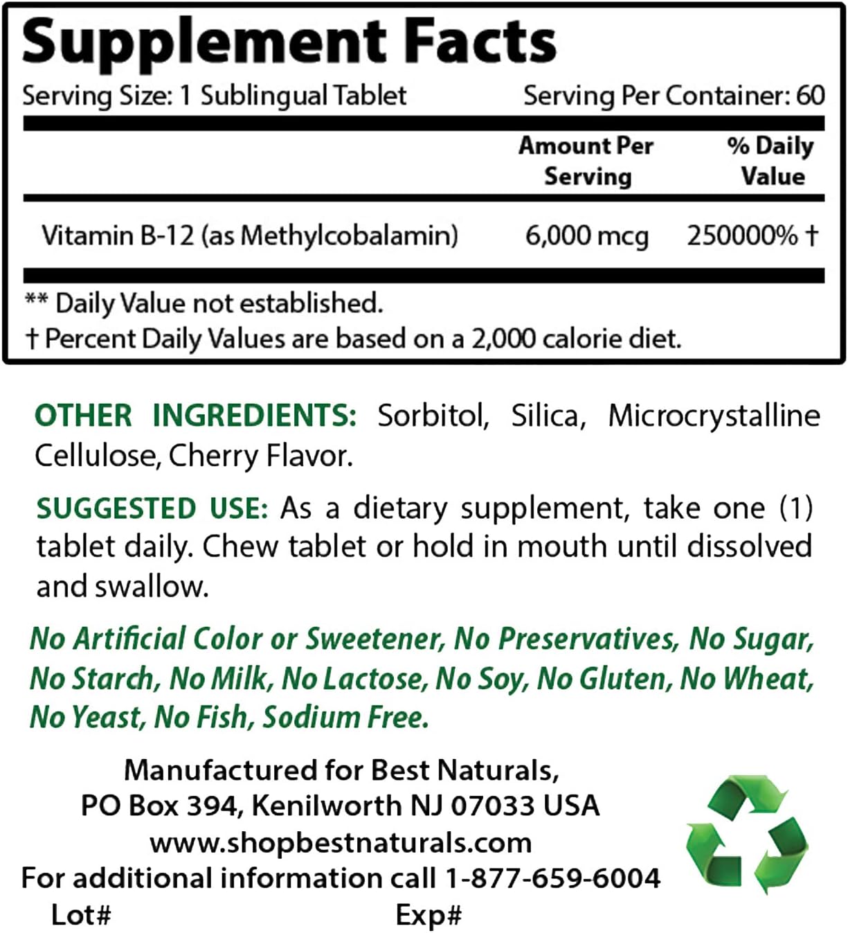 High Strength Red Yeast Rice 1200 Mg with Vitamin B-12 6000 mcg - Premium Natural Supplement for Heart Health and Energy Boost