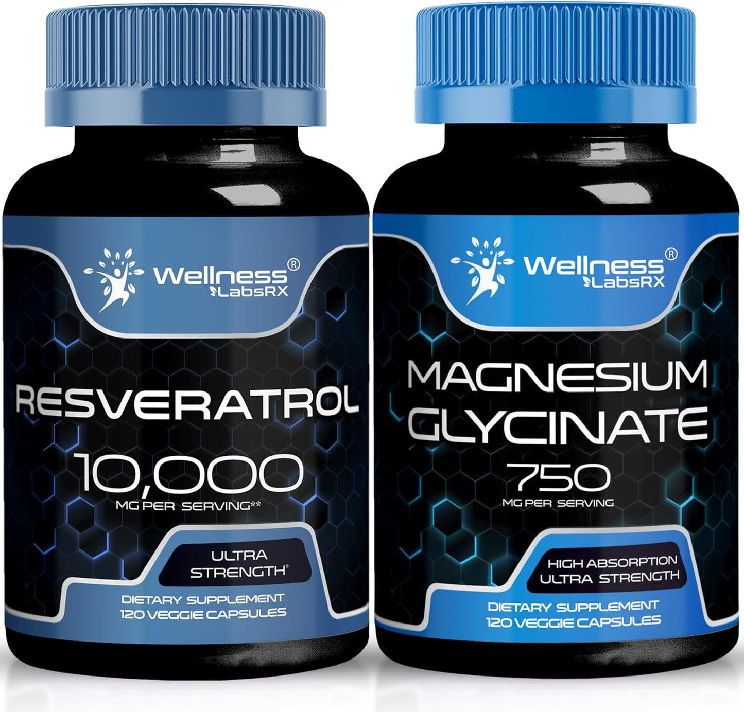High Strength Resveratrol Capsules with Magnesium Glycinate for Enhanced Health