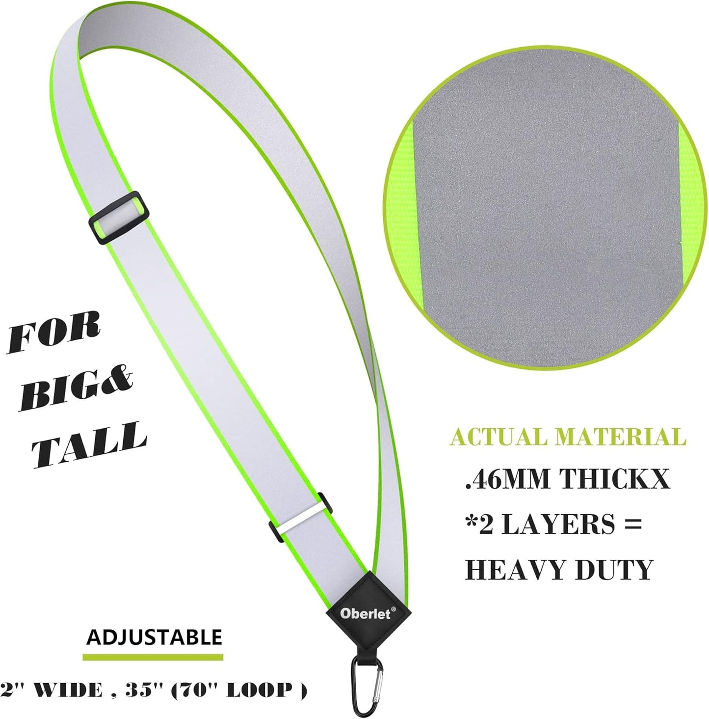 High Visibility Reflective Sash for Nighttime Walking and Running