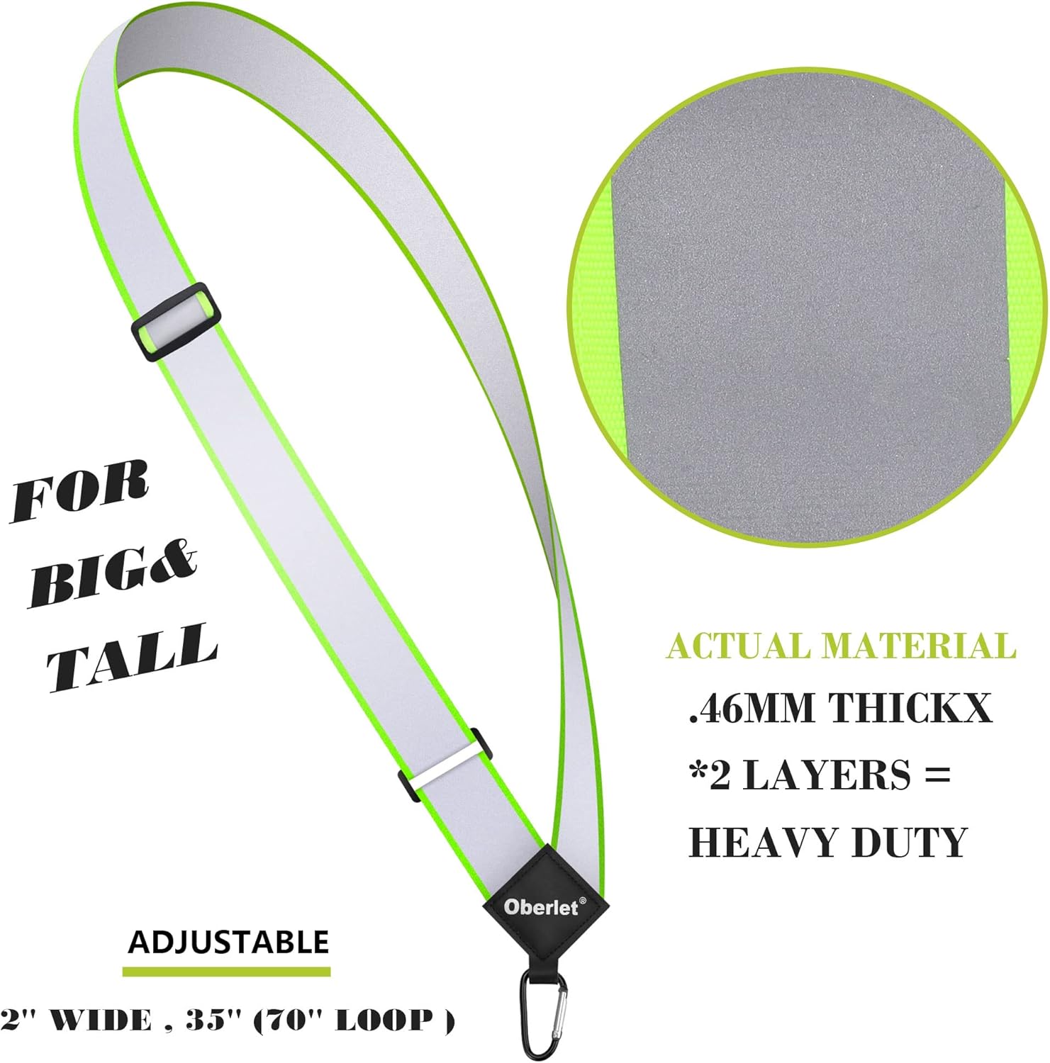 High Visibility Reflective Sash for Nighttime Walking and Running