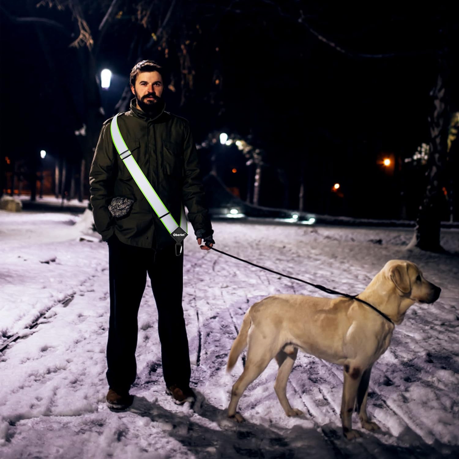 High Visibility Reflective Sash for Nighttime Walking and Running