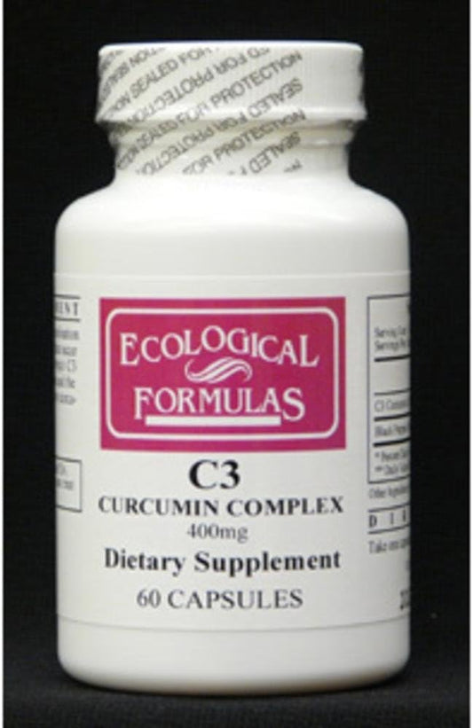 Highly Absorbable C3 Curcumin Complex 400mg - 60 Capsules by Ecological Formulas