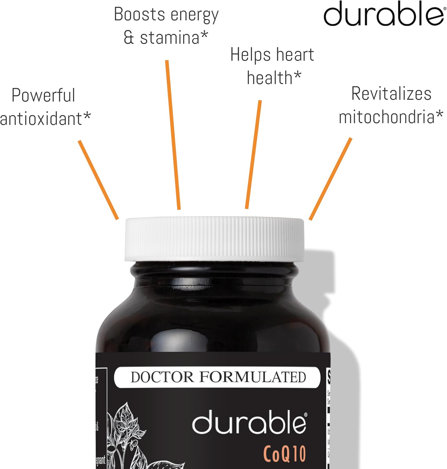 Highly Absorbable CoQ10 Phytosome for Heart Health - 300mg Ubiqsome® CoQ10, Doctor-Formulated, Made in USA, 30 Day Supply