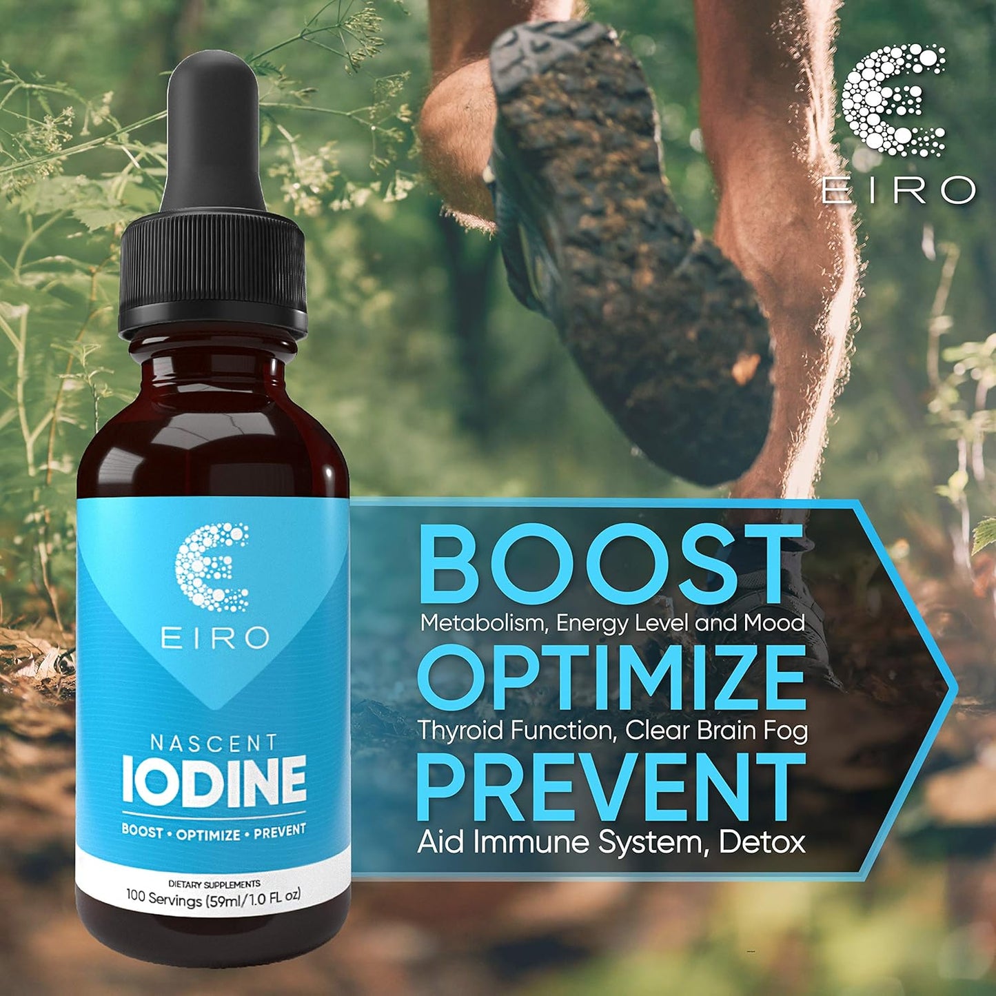 Highly Absorbable EIRO Nascent Iodine Drops for Enhanced Thyroid Support