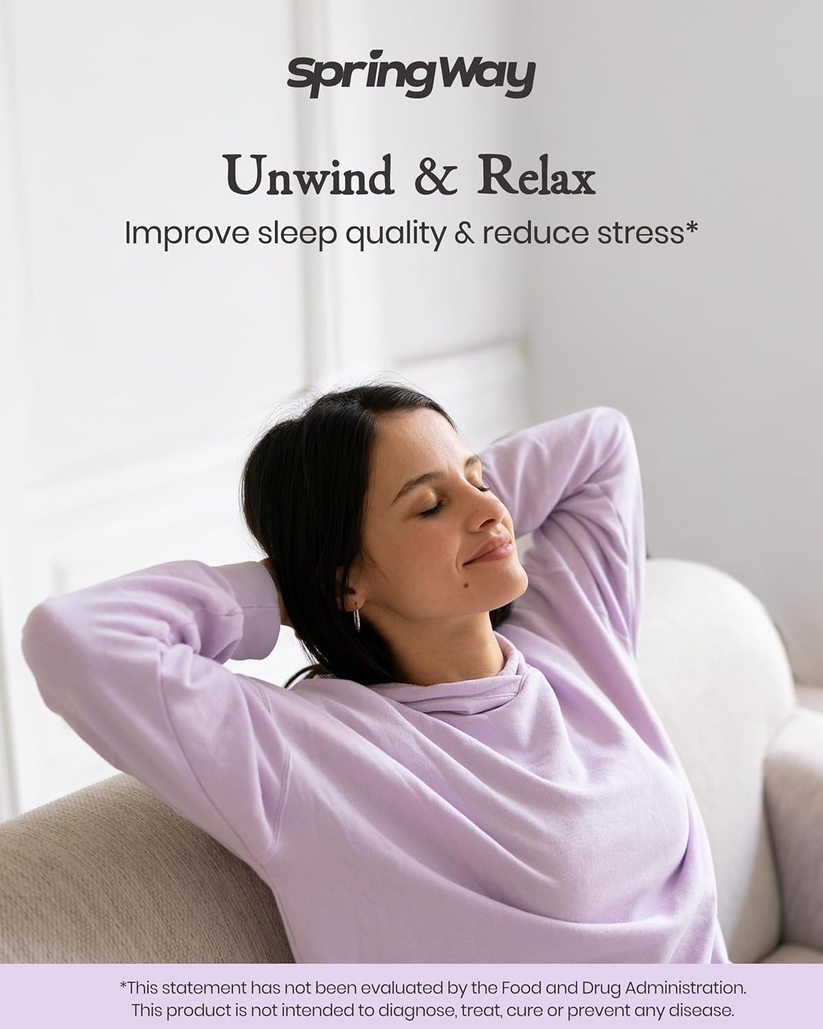 Highly Absorbable Spring Way Magnesium Glycinate 2500mg Capsules for Nutrient Support - Vegan & Gluten-Free, 90 Count