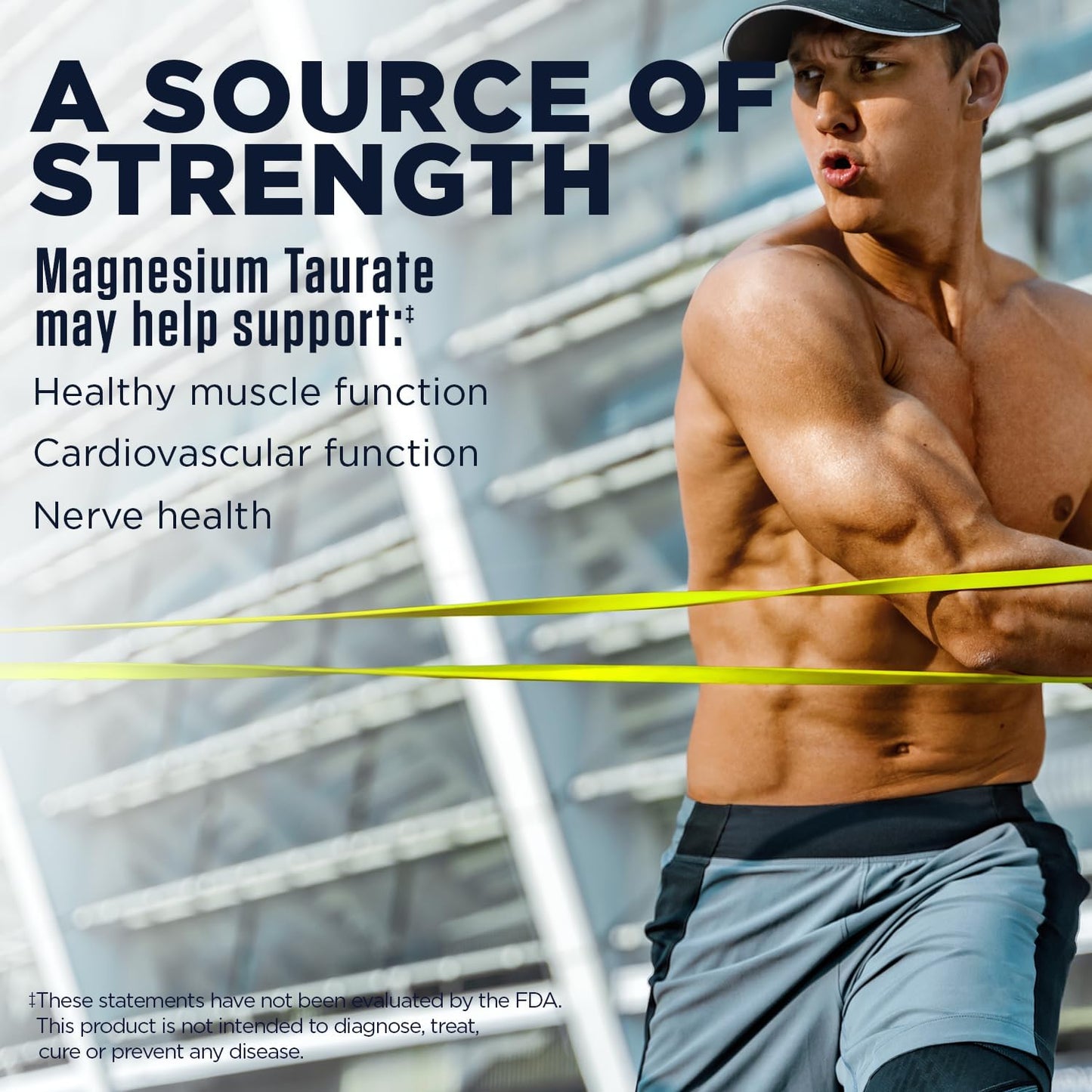 Highly Bioavailable Vegan Magnesium Taurate Plus 400mg with Coenzyme B6 - Chelated Formula (180 Tablets, 90 Servings)