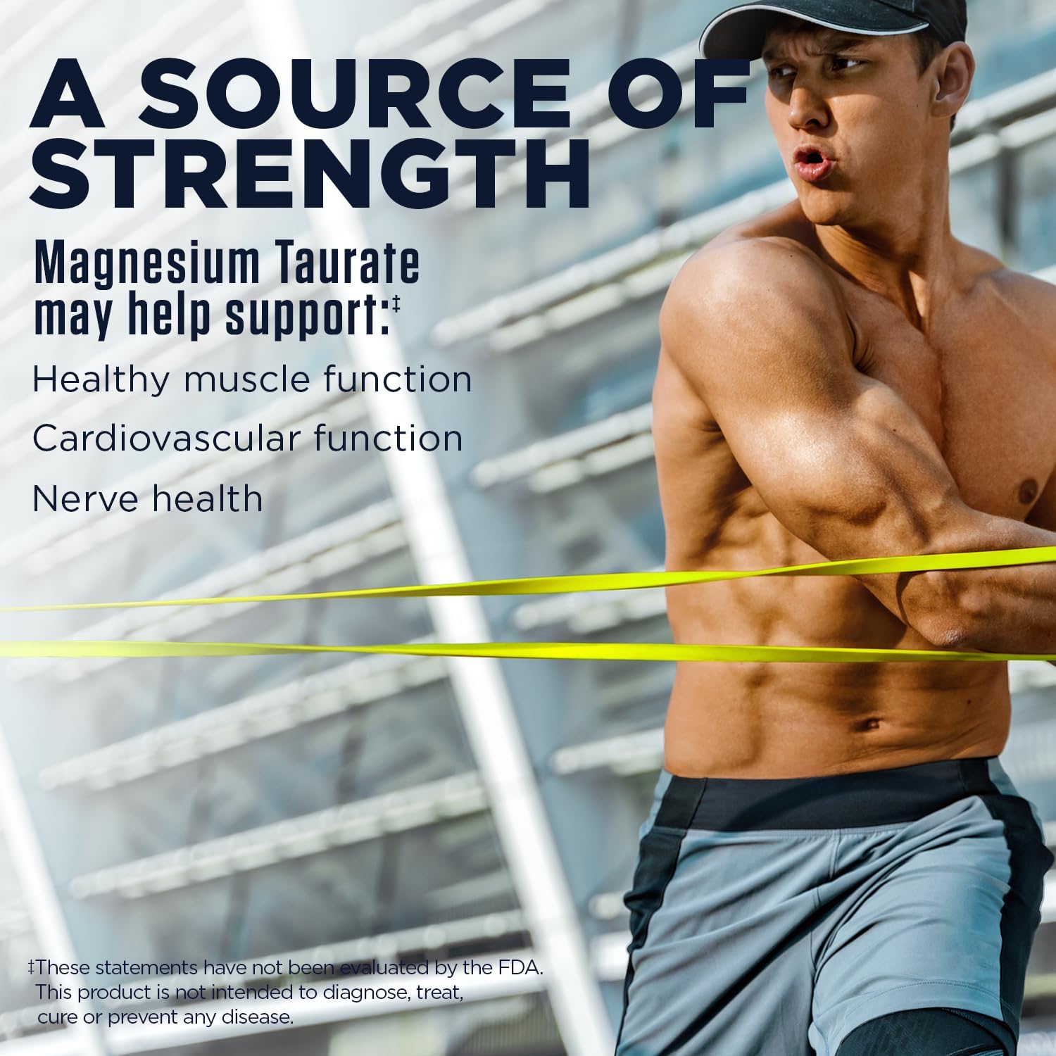 Highly Bioavailable Vegan Magnesium Taurate Plus 400mg with Coenzyme B6 - Chelated Formula (180 Tablets, 90 Servings)