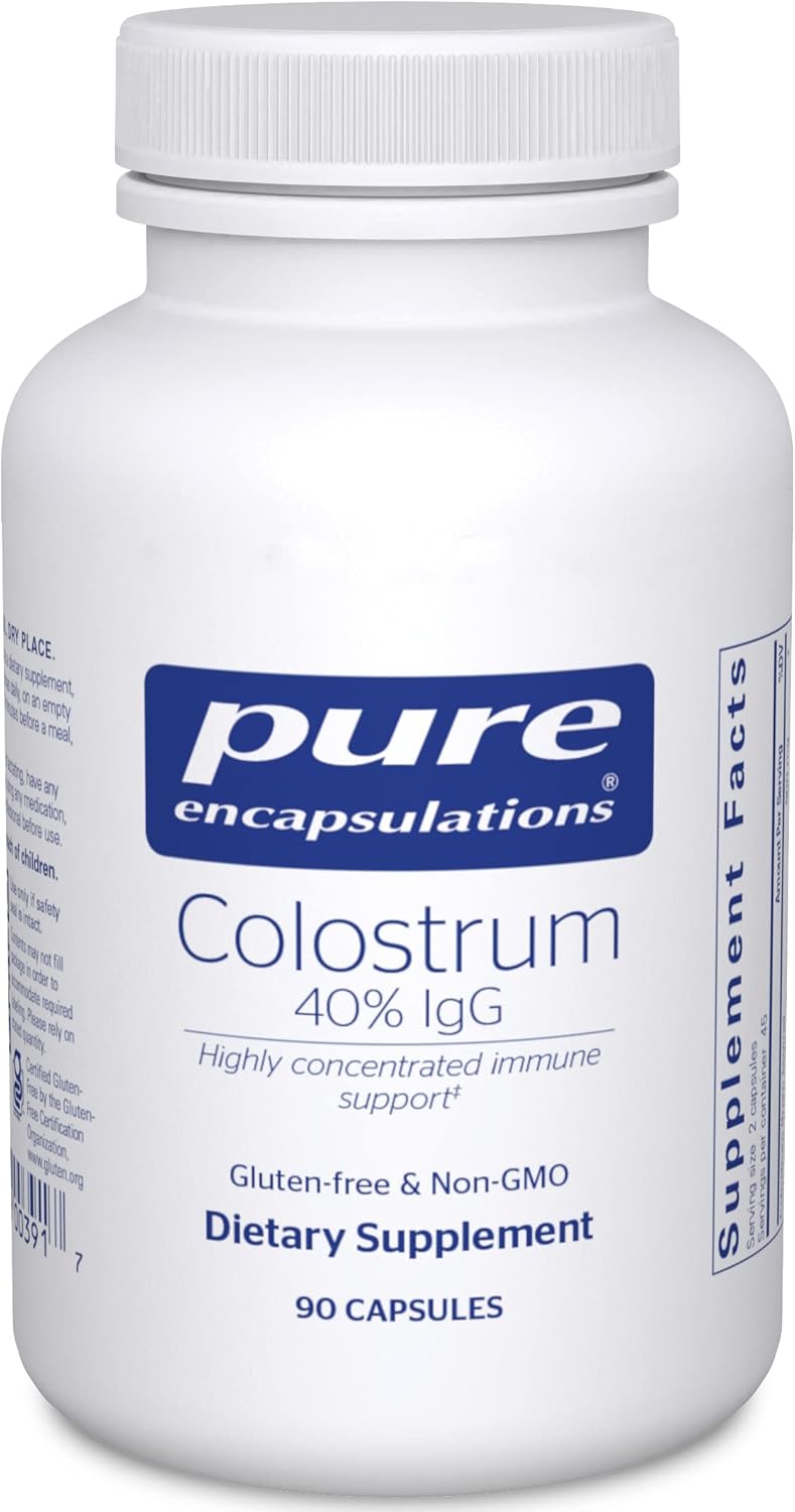 Highly Concentrated Colostrum Capsules with 40% IgG for Immune Support - 90 Count