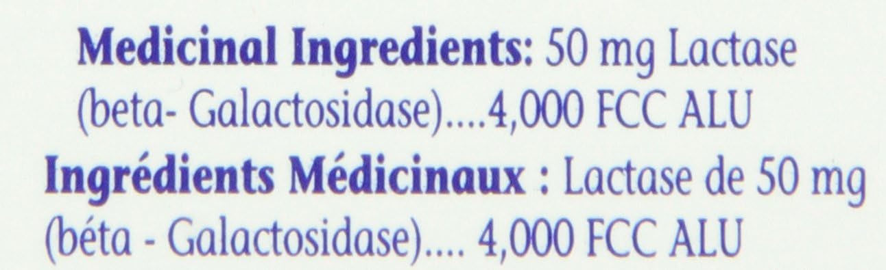 Highly Effective Lacteeze Extra Strength for Fast Relief from Lactose Intolerance Symptoms - 60 Tablets