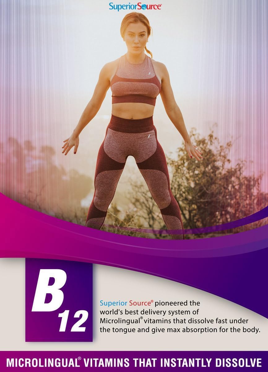 Highly Effective Quick Energy Burst Vitamin B12 Tablets - 100 Count