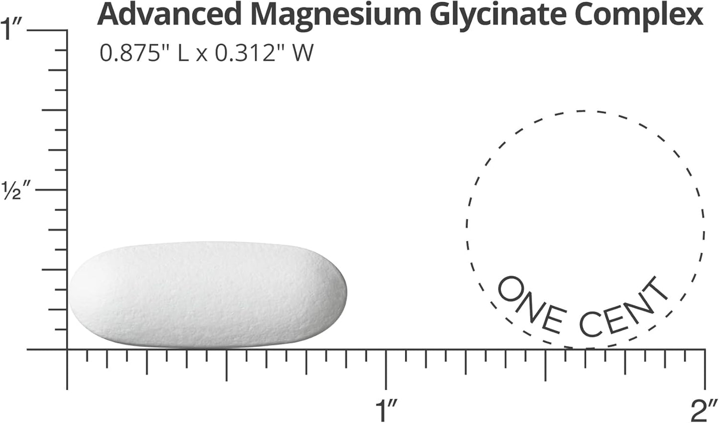 Highly Potent Doctors' Preferred Advanced Magnesium Glycinate Complex for Heart and Mood Health, Enhanced Absorption 420 mg - 30-Day Supply
