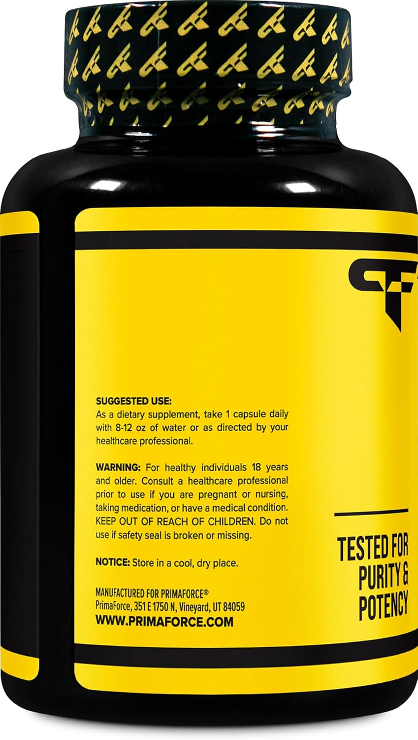 Highly Potent Primaforce Huperzine-A Capsules - 180 Capsules, 200 mcg Per Serving - Premium Huperzine Nutritional Supplement