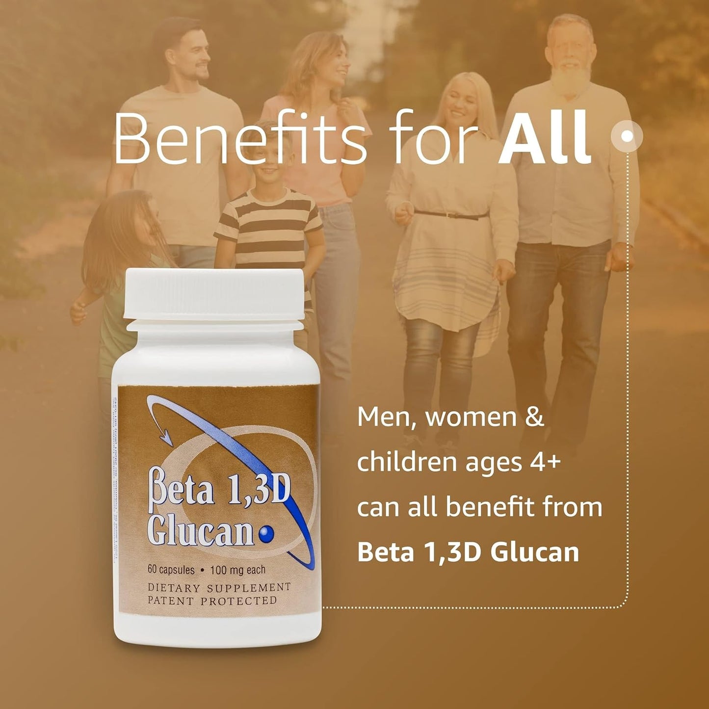 Highly Purified Beta Glucan Immune Support Supplement - 100mg Per Capsule (2 Pack)