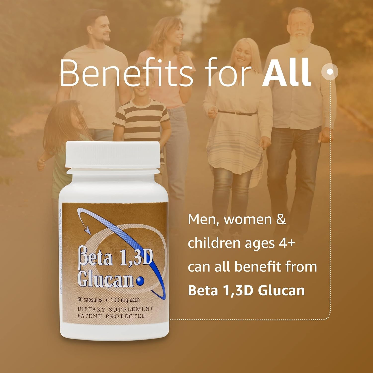 Highly Purified Beta Glucan Immune Support Supplement - 100mg Per Capsule (2 Pack)