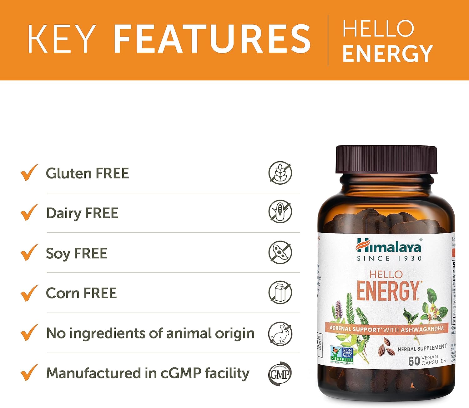 Himalaya Adrenal & Immune Support Bundle with Ashwagandha and Vitamin C - 60 Capsules Each