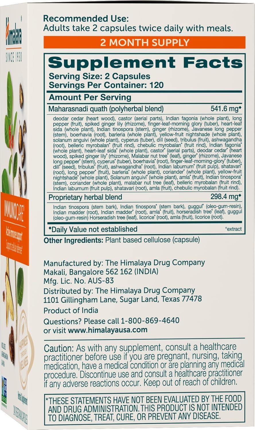 Himalaya ImmunoCare 840mg Capsules - 240 Count - 2 Month Supply for Enhanced Immune Support and Cellular Defense - BoostGo Australia