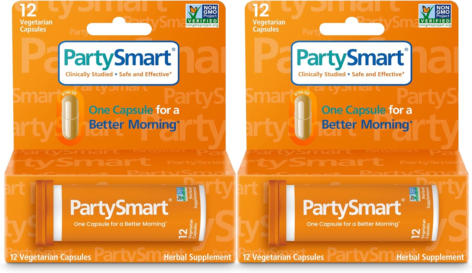 Himalaya PartySmart Capsules - Plant-Based Liver Support for Better Mornings - 12 Capsules, 2 Pack - Non-GMO & Clinically Studied