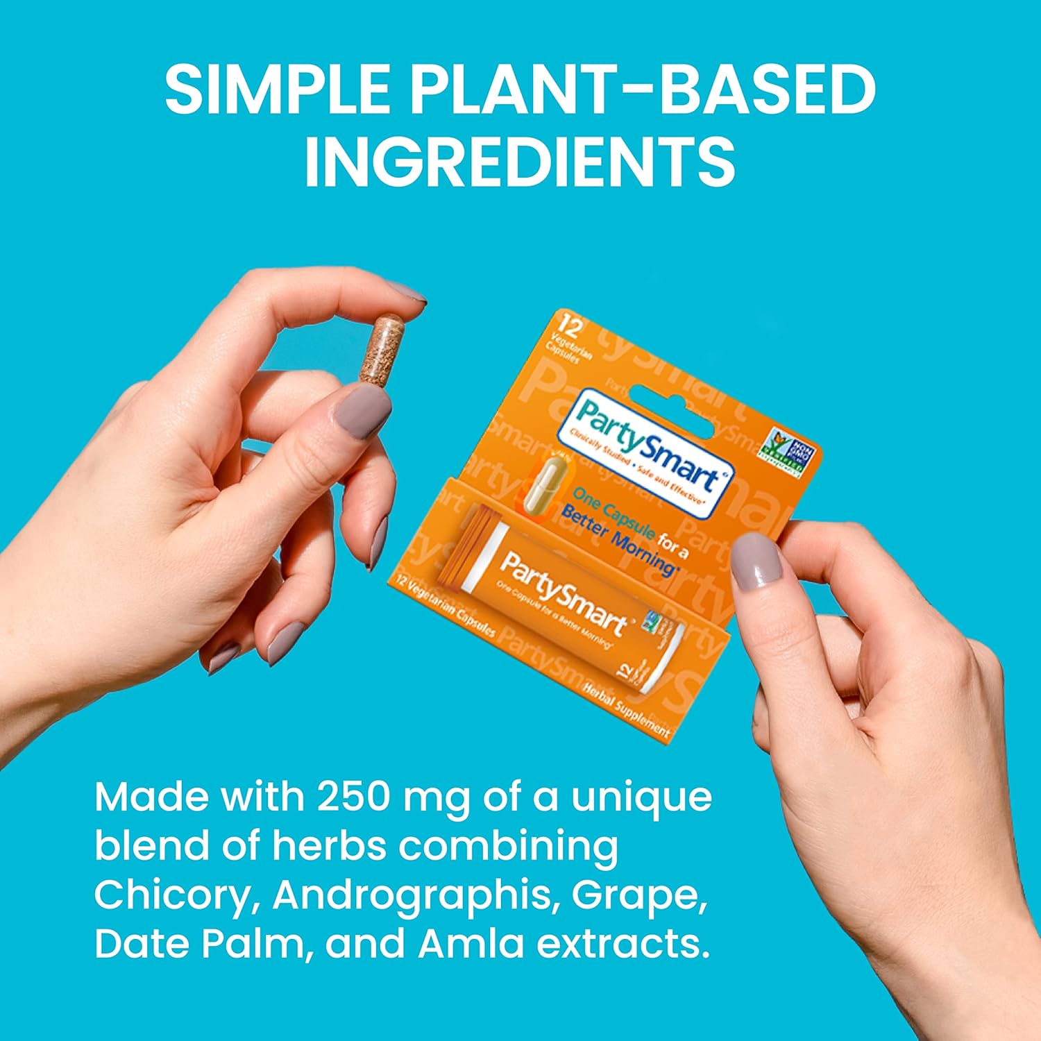 Himalaya PartySmart Capsules - Plant-Based Liver Support for Better Mornings - 12 Capsules, 2 Pack - Non-GMO & Clinically Studied