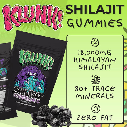 Himalayan Shilajit Gummies - Boost Energy, Stamina, & Recovery - 18,000mg Shilajit - Men & Women - 80+ Minerals - Raspberry, 60 Gummies