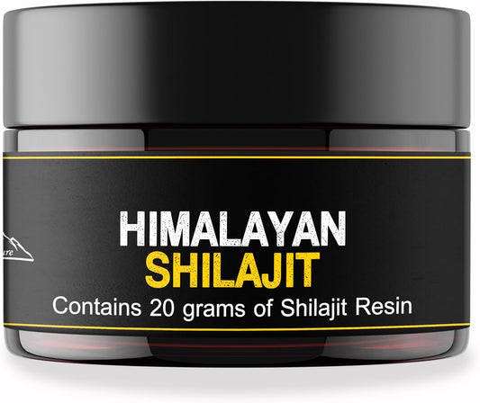 Himalayan Sourced Shilajit Resin - Natural & Potent for Men and Women | Third Party Tested | 60 Days Sun Dried | 20g with Measuring Spoon
