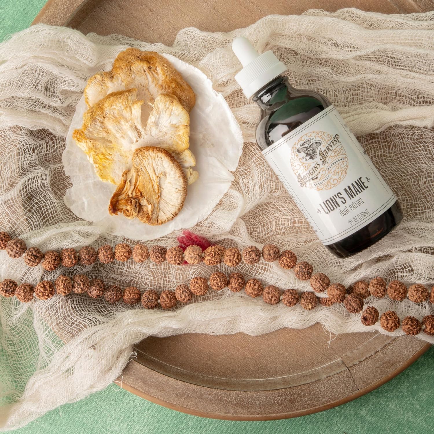 Hodgins Harvest Lion's Mane Tincture | Organic Dual Extract from USA Farm-Grown Mushrooms | Extra-Concentrated 2 fl oz Bottle