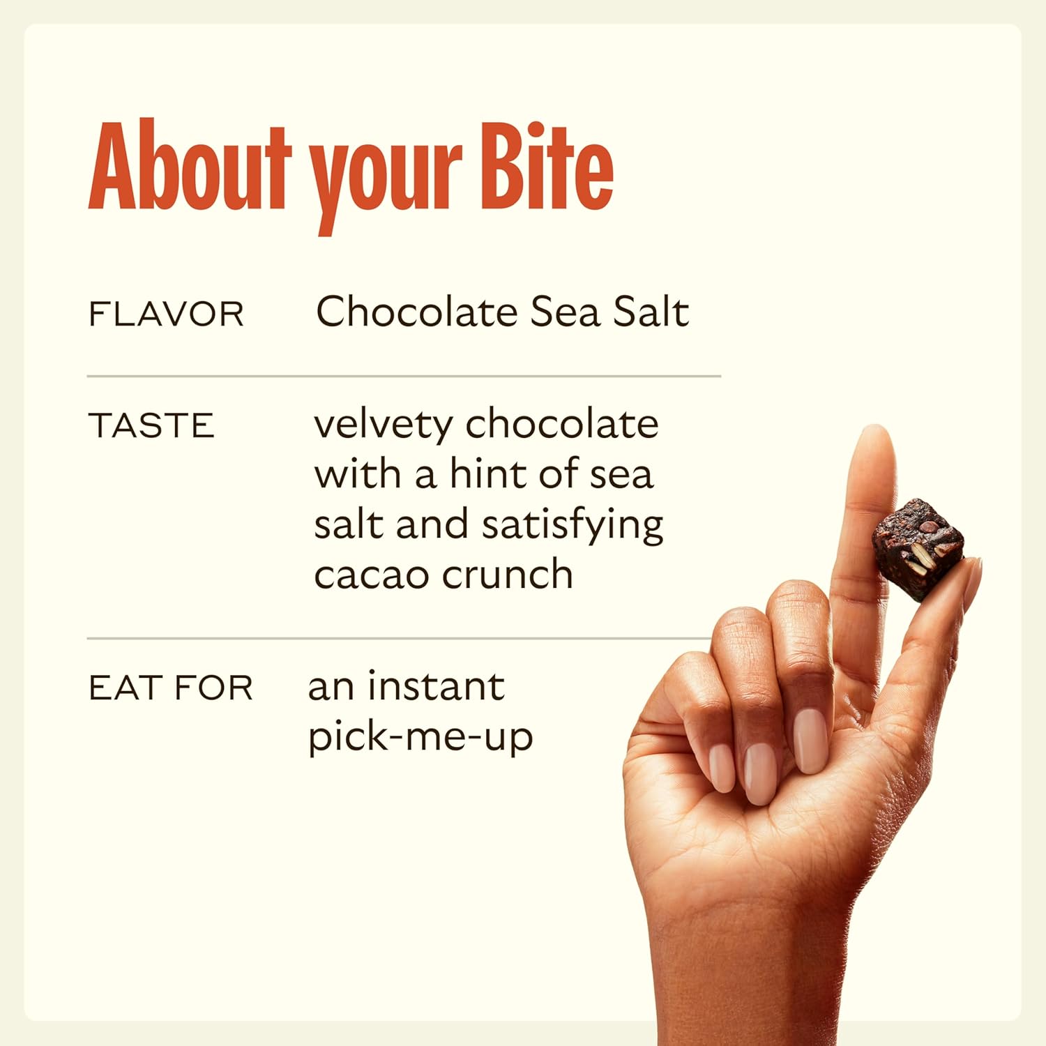 Holistic Energy Boost Bites | Supports Metabolism & Endurance | 40mg Caffeine, Ginseng, L-Theanine | Chocolate Sea Salt Flavor | 7 Servings