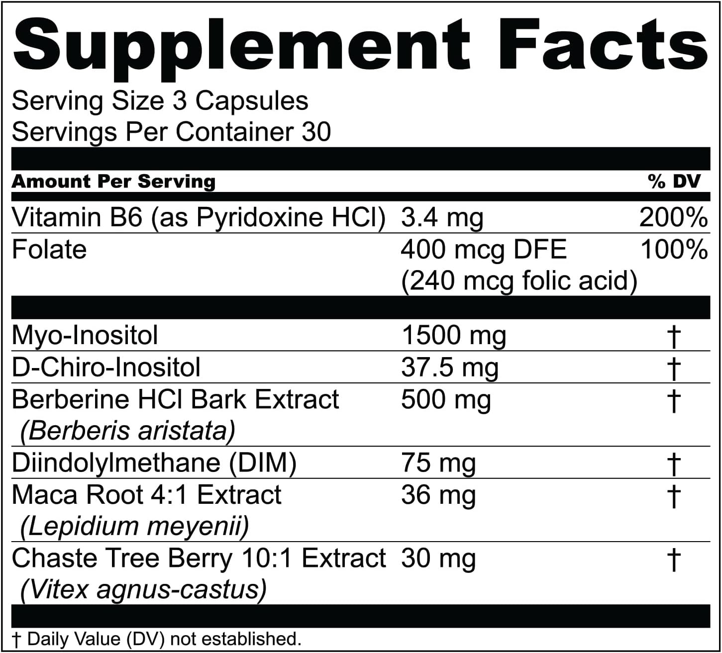 Holistic Hormone Balance Supplement for Women - DIM with Myo-Inositol & D-Chiro-Inositol - Supports Healthy Estrogen Levels - PMS Relief - 2 Pack