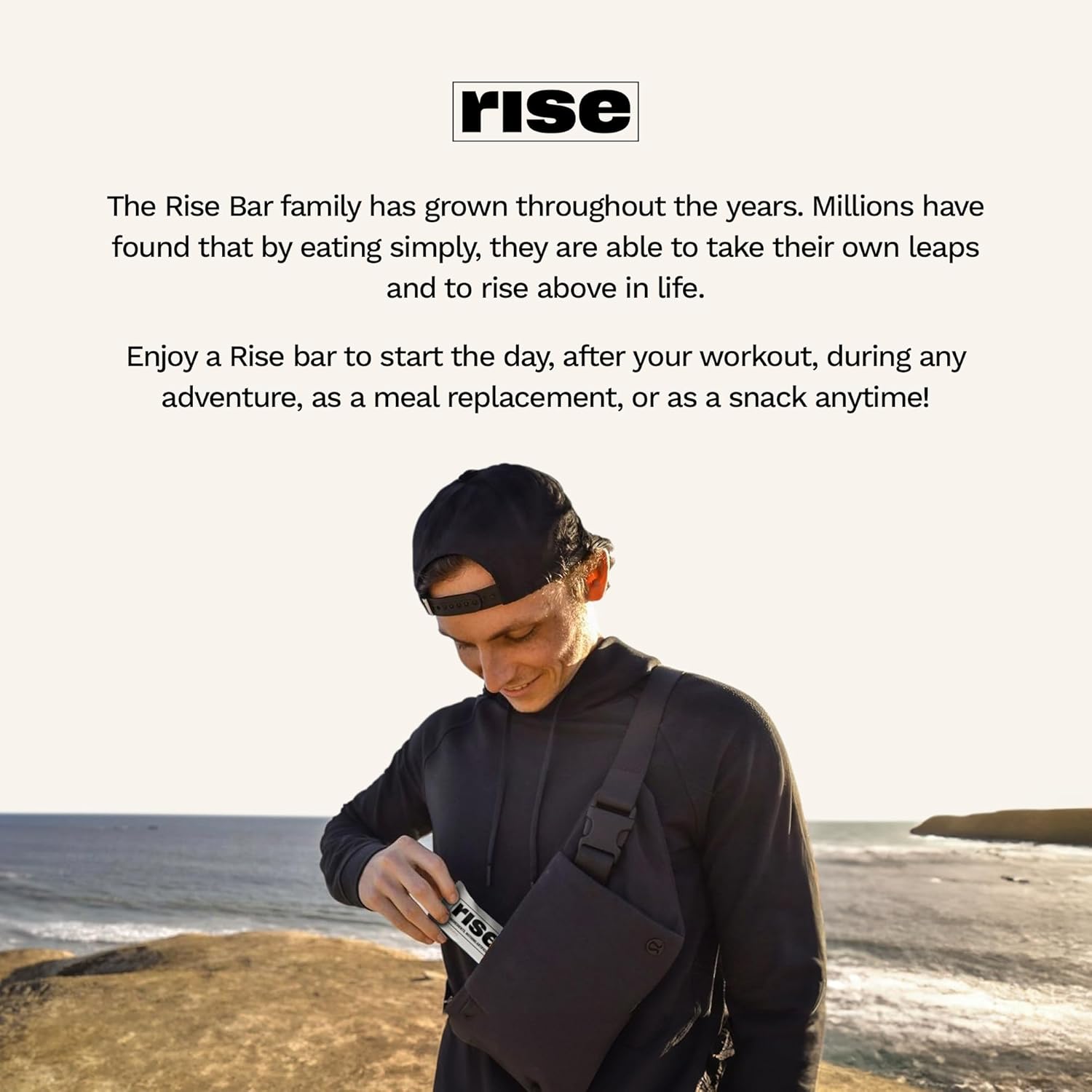 Honey Cinnamon Rise Whey Protein Bars - 18g Protein, 4g Fiber, Gluten-Free, Soy-Free, 5 Whole Food Ingredients