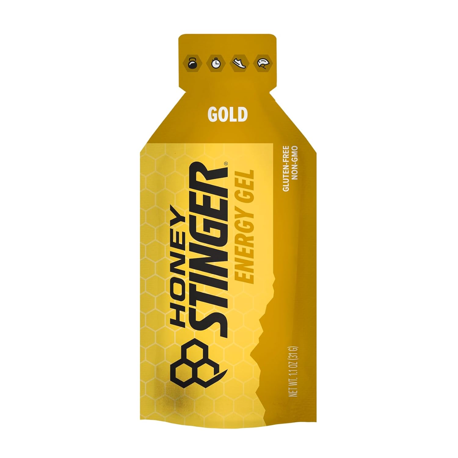 Honey Stinger Gold Energy Gel 24 Pack for Exercise & Running, Gluten & Caffeine Free, Sports Nutrition for Home & Gym - 26.4 Ounce