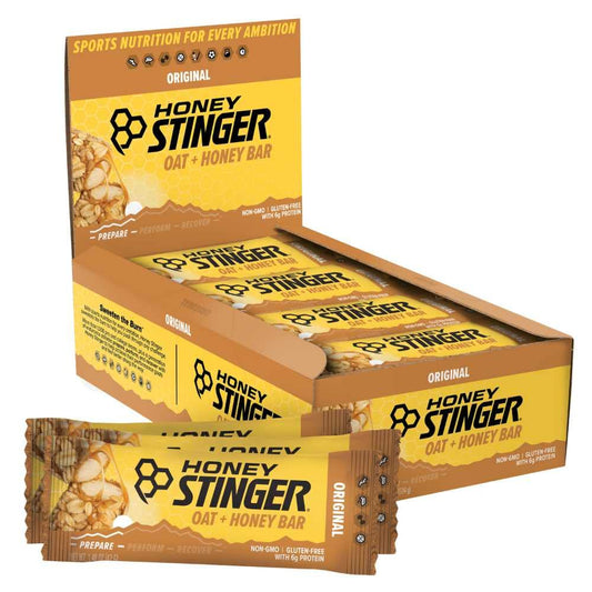 Honey Stinger Oat + Honey Bar | Original | Energy-Packed Sports Nutrition Snack Bar | Pre-Workout Fuel | Protein, Gluten-Free | Box of 12