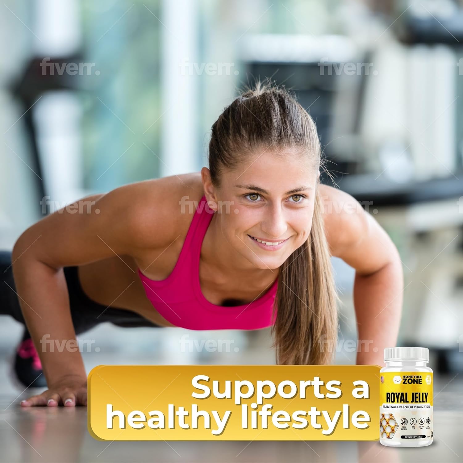 HONEYBEEZONE Bee Bread and Royal Jelly Capsules - Natural Superfood Combo