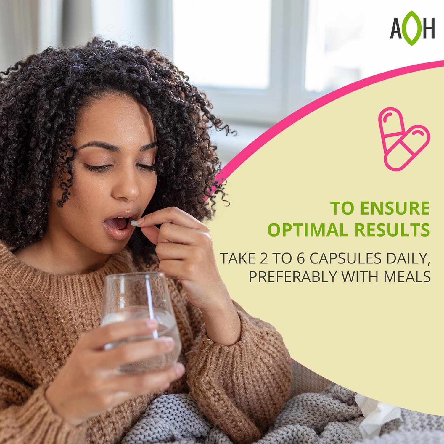 Hormone Balance for Women Supplement with Adaptogens - Vitex, Ginseng, Cat's Claw - Vegan, Gluten-Free, Dairy-Free - 90 Capsules