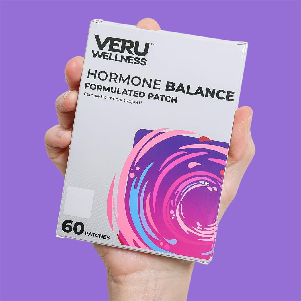 Hormone Balance Patch with Myo Inositol & D-Chiro Inositol for Women - Ovarian, Menstrual & Mood Support (60 Patches)