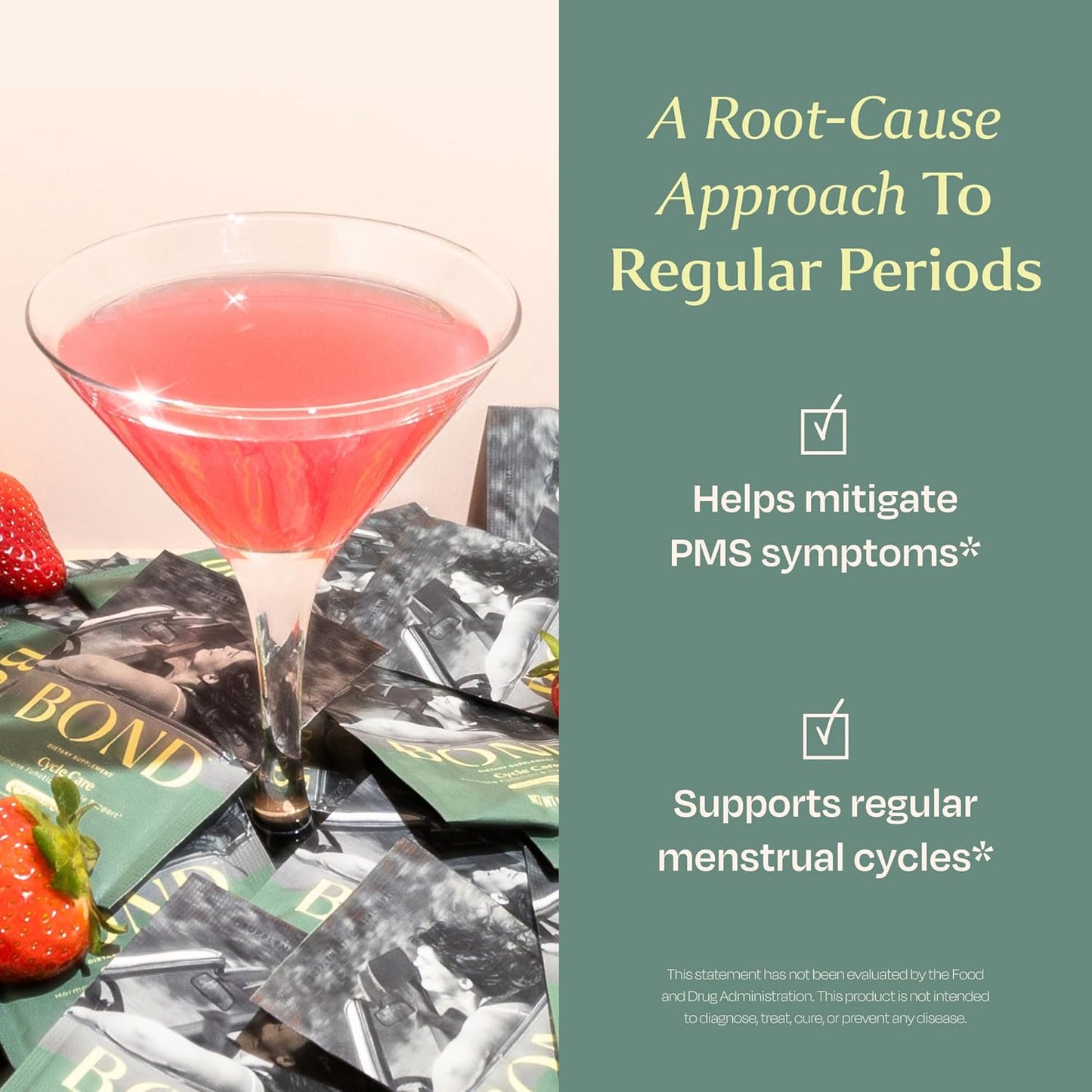 Hormone Balancing Supplement Blend for Women - Support PMS, Menstrual Cycles, Mood Swings - Ashwagandha, Magnesium, Probiotics - Strawberry Drink Mix - 20 Travel Packs