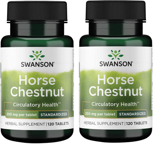 Horse Chestnut 200mg Time-Released Tablets - Pack of 240 Tabs by Swanson