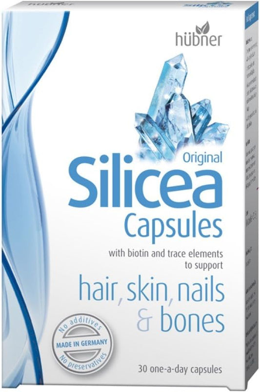 Hubner Silicea Capsules for Hair, Skin, Bones, and Nails - 30 Pack