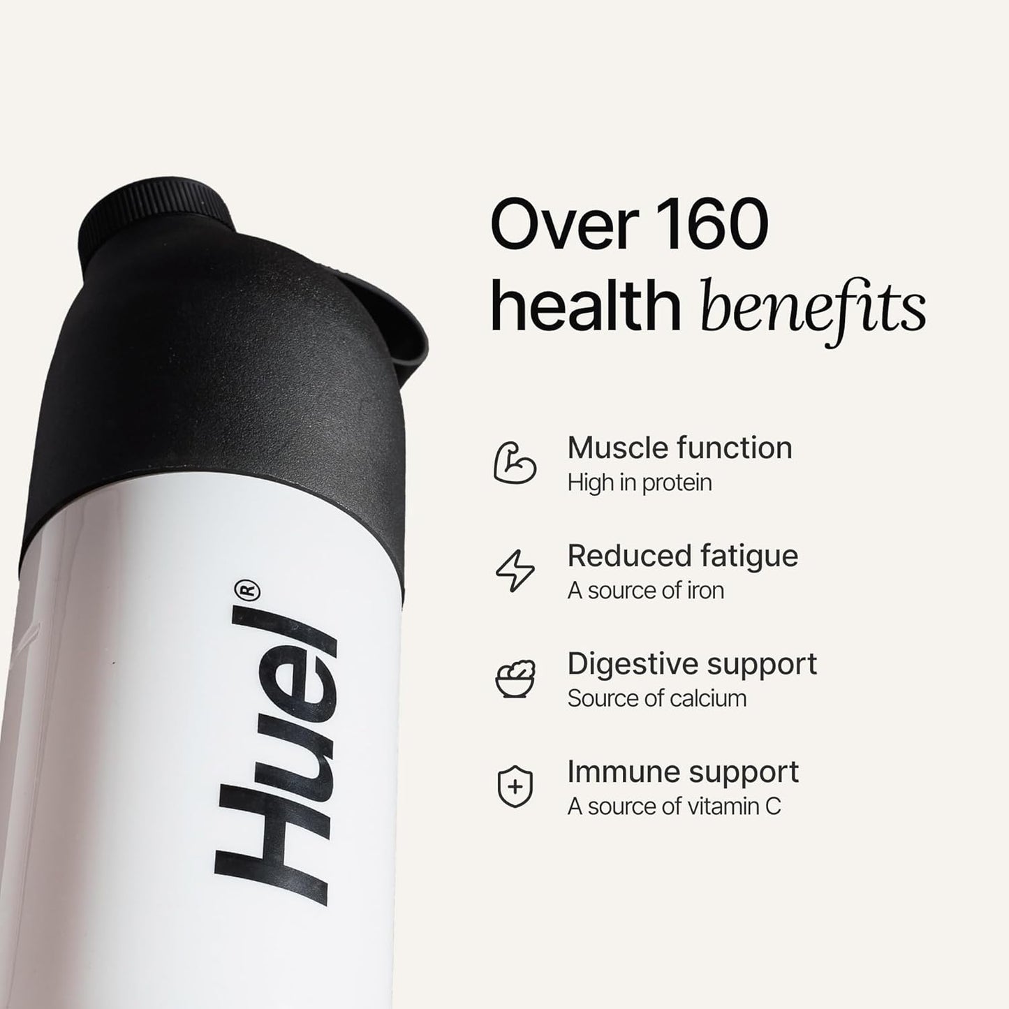 Huel Black Edition Strawberry Shortcake 40g Vegan Protein Powder - Complete Meal with 27 Vitamins and Minerals, Gluten Free - 17 Servings
