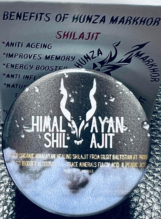 Hunza Markhor Shilajit Resin - 600mg Maximum Potency Organic Himalayan Shilajit with 85+ Trace Minerals & Fulvic Acid for Energy and Immune Support - 40g