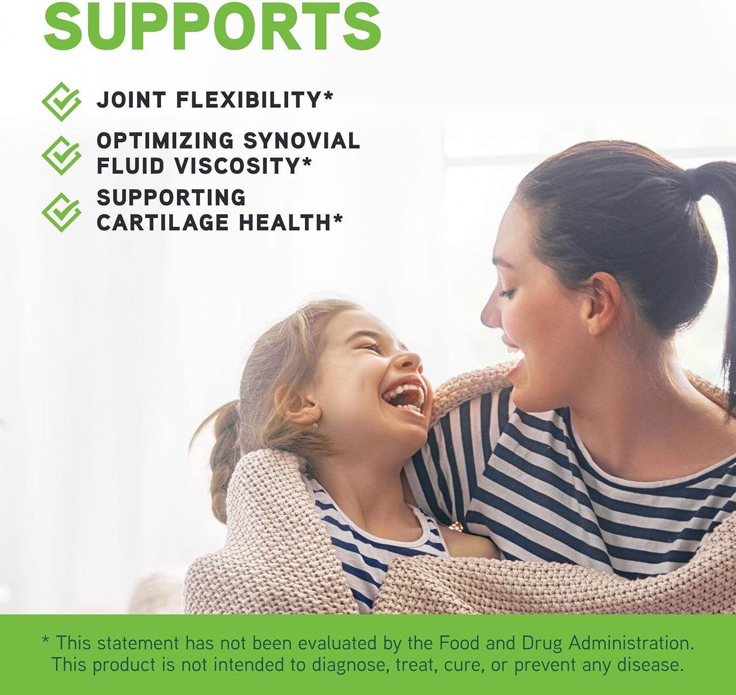 Hyaluronic Acid Dietary Supplement for Joint, Cartilage, and Skin Health - 60 Vegetarian Capsules - Gluten-Free