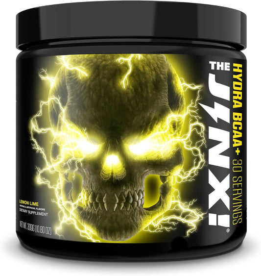 Hydra BCAA+ Post Workout Recovery Drink by JNX SPORTS - Hydration with Electrolytes for Men & Women - 30 Servings, Lemon Lime Flavor