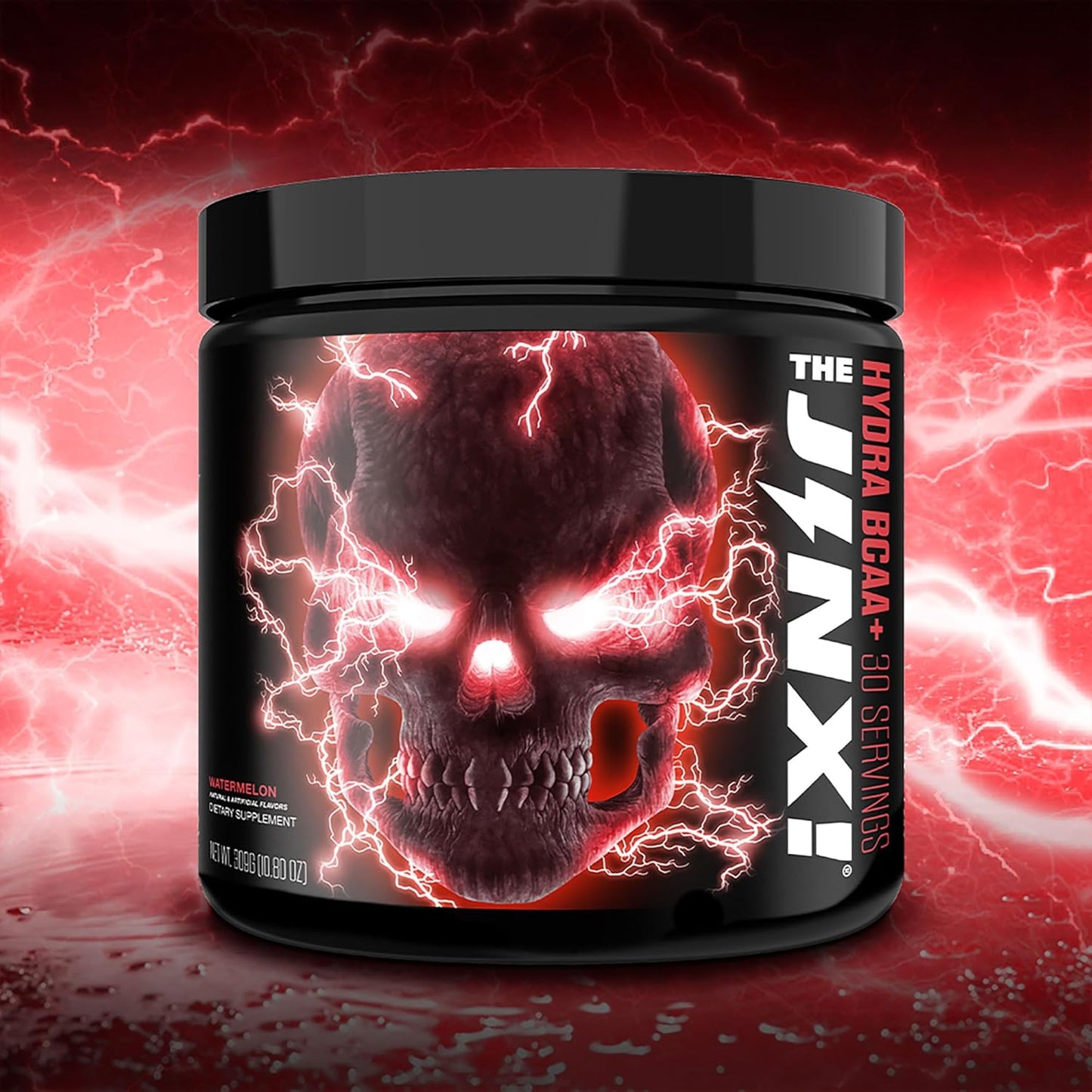 Hydra BCAA+ Post Workout Recovery Drink by JNX SPORTS - Hydration & Electrolytes for Men & Women - Watermelon Flavor, 30 Servings